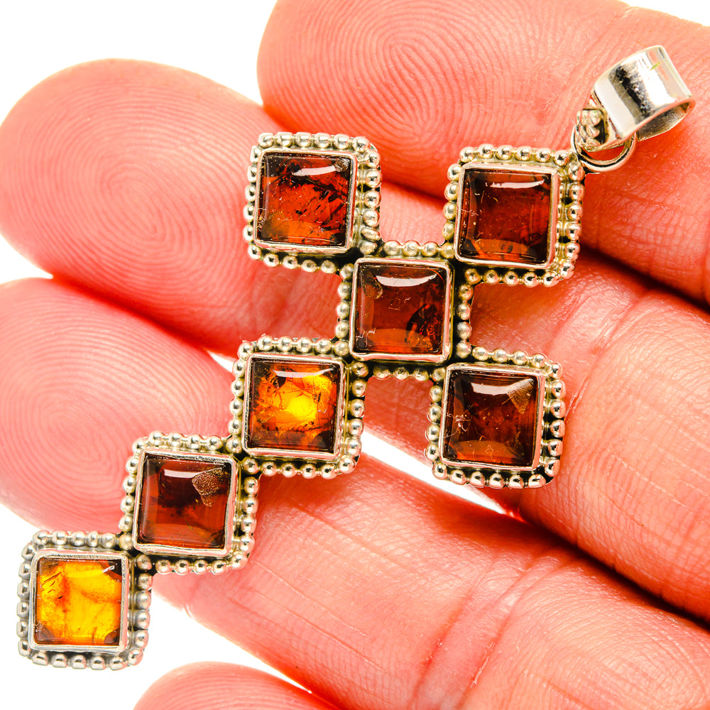 Baltic Amber Pendants handcrafted by Ana Silver Co - PD28166