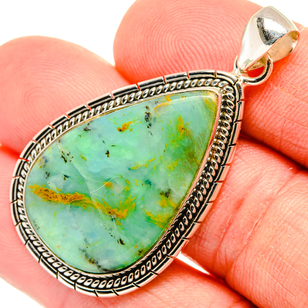 Peruvian Opal Pendants handcrafted by Ana Silver Co - PD28188