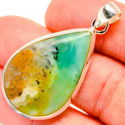 Peruvian Opal Pendants handcrafted by Ana Silver Co - PD28192