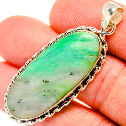 Peruvian Opal Pendants handcrafted by Ana Silver Co - PD28193