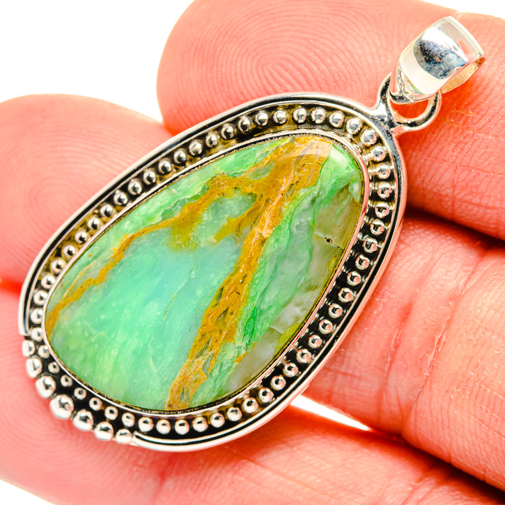 Peruvian Opal Pendants handcrafted by Ana Silver Co - PD28194