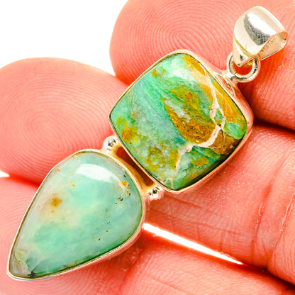 Peruvian Opal Pendants handcrafted by Ana Silver Co - PD28195