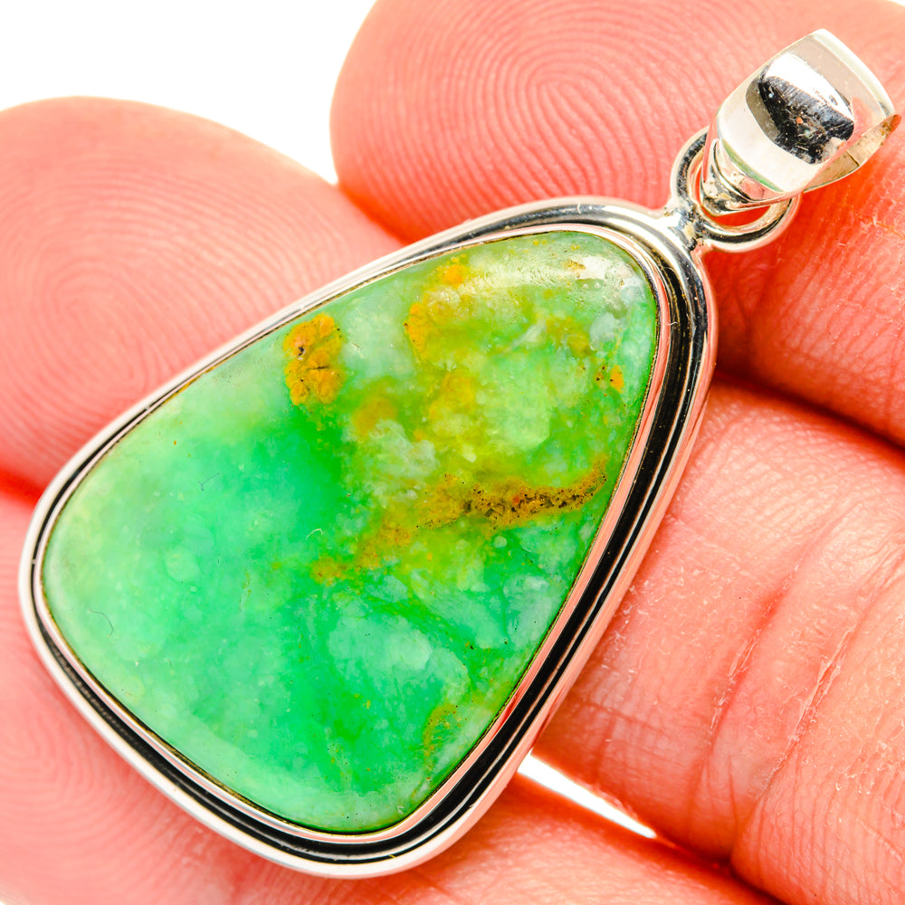 Peruvian Opal Pendants handcrafted by Ana Silver Co - PD28205