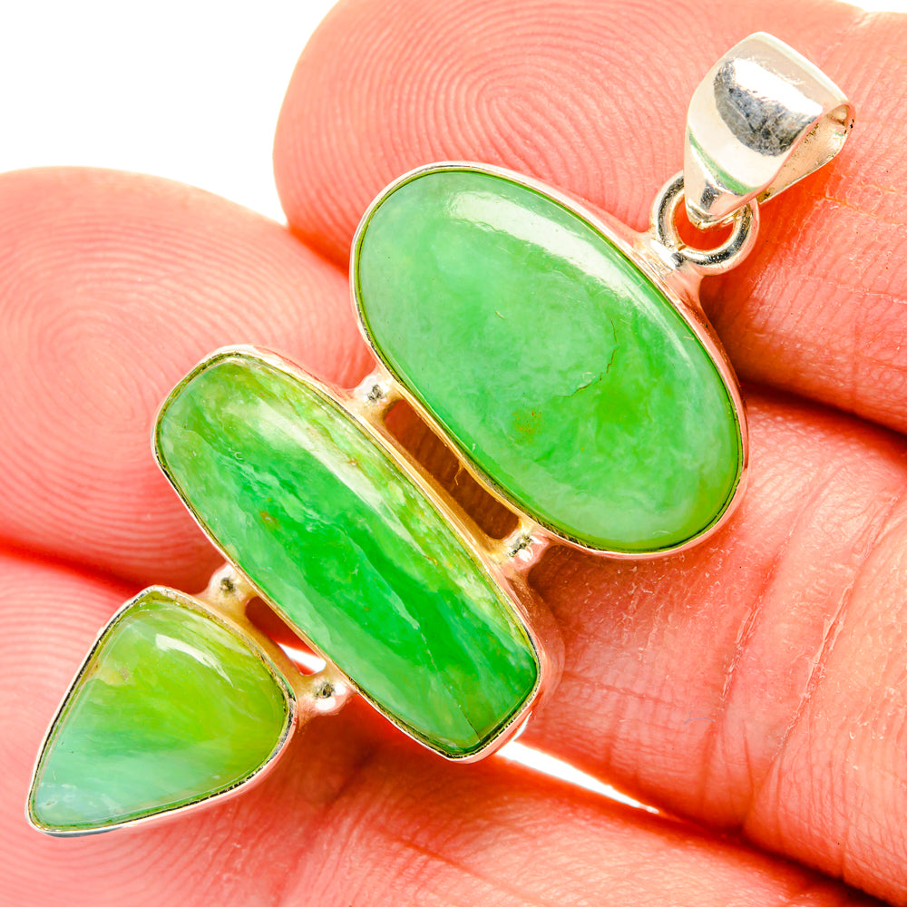 Peruvian Opal Pendants handcrafted by Ana Silver Co - PD28206