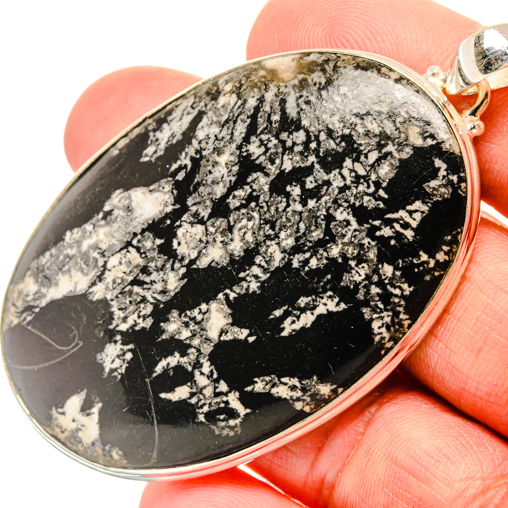 Chrysanthemum Stone Pendants handcrafted by Ana Silver Co - PD28211