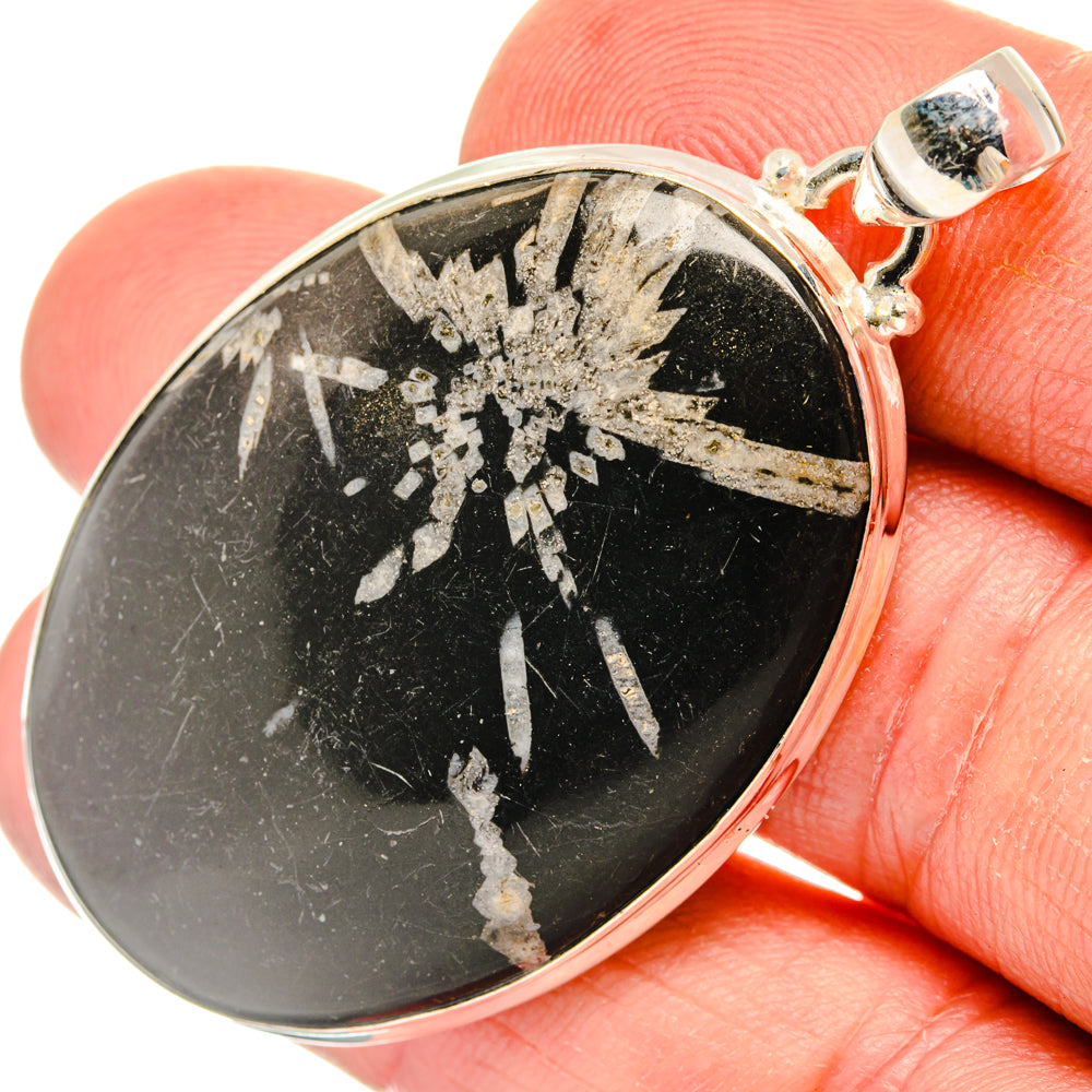 Chrysanthemum Stone Pendants handcrafted by Ana Silver Co - PD28217