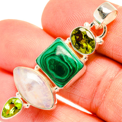 Malachite Pendants handcrafted by Ana Silver Co - PD28232