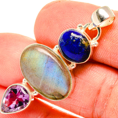 Labradorite Pendants handcrafted by Ana Silver Co - PD28236