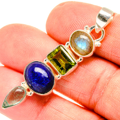Lapis Lazuli Pendants handcrafted by Ana Silver Co - PD28250