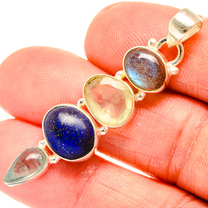 Lapis Lazuli Pendants handcrafted by Ana Silver Co - PD28252