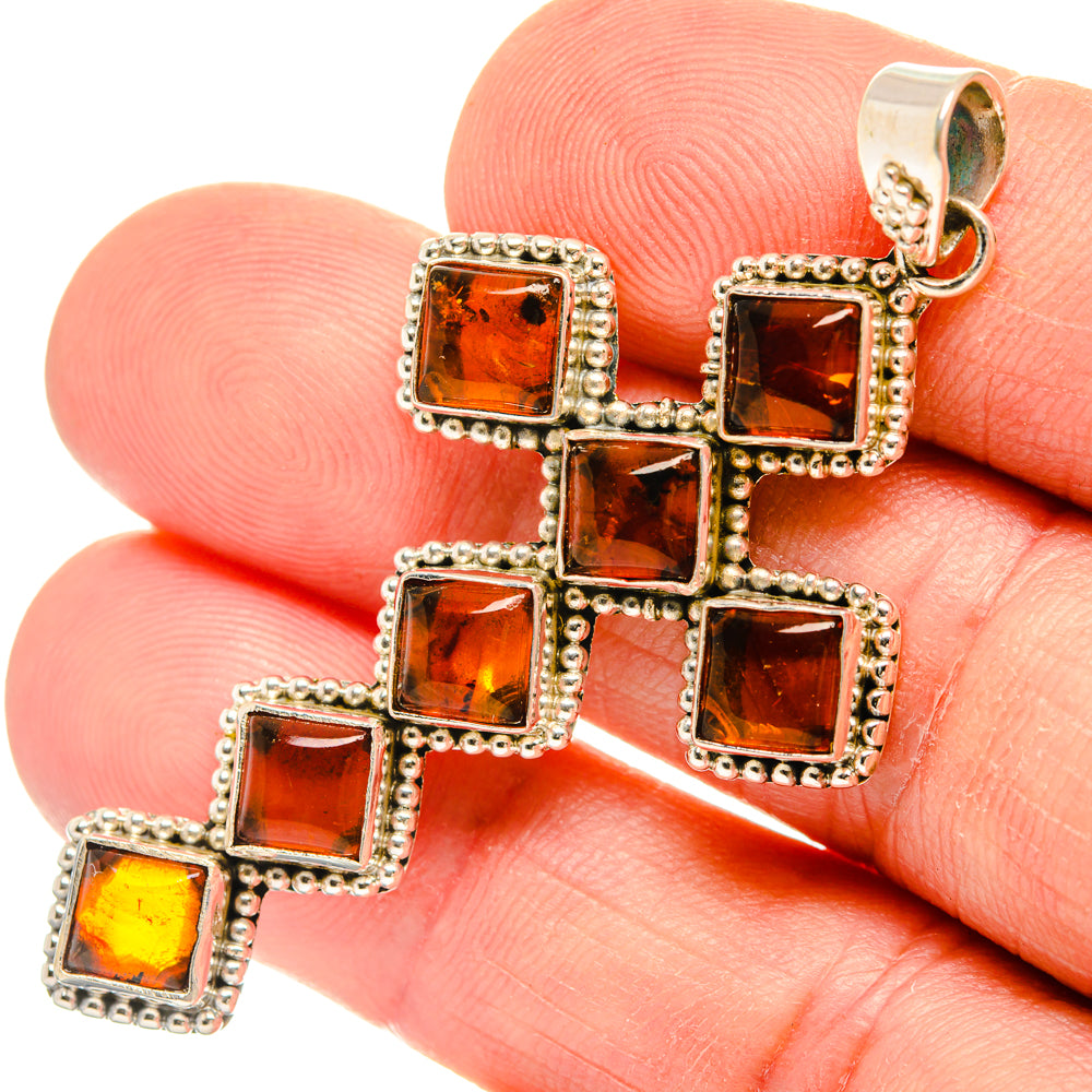 Baltic Amber Pendants handcrafted by Ana Silver Co - PD28257