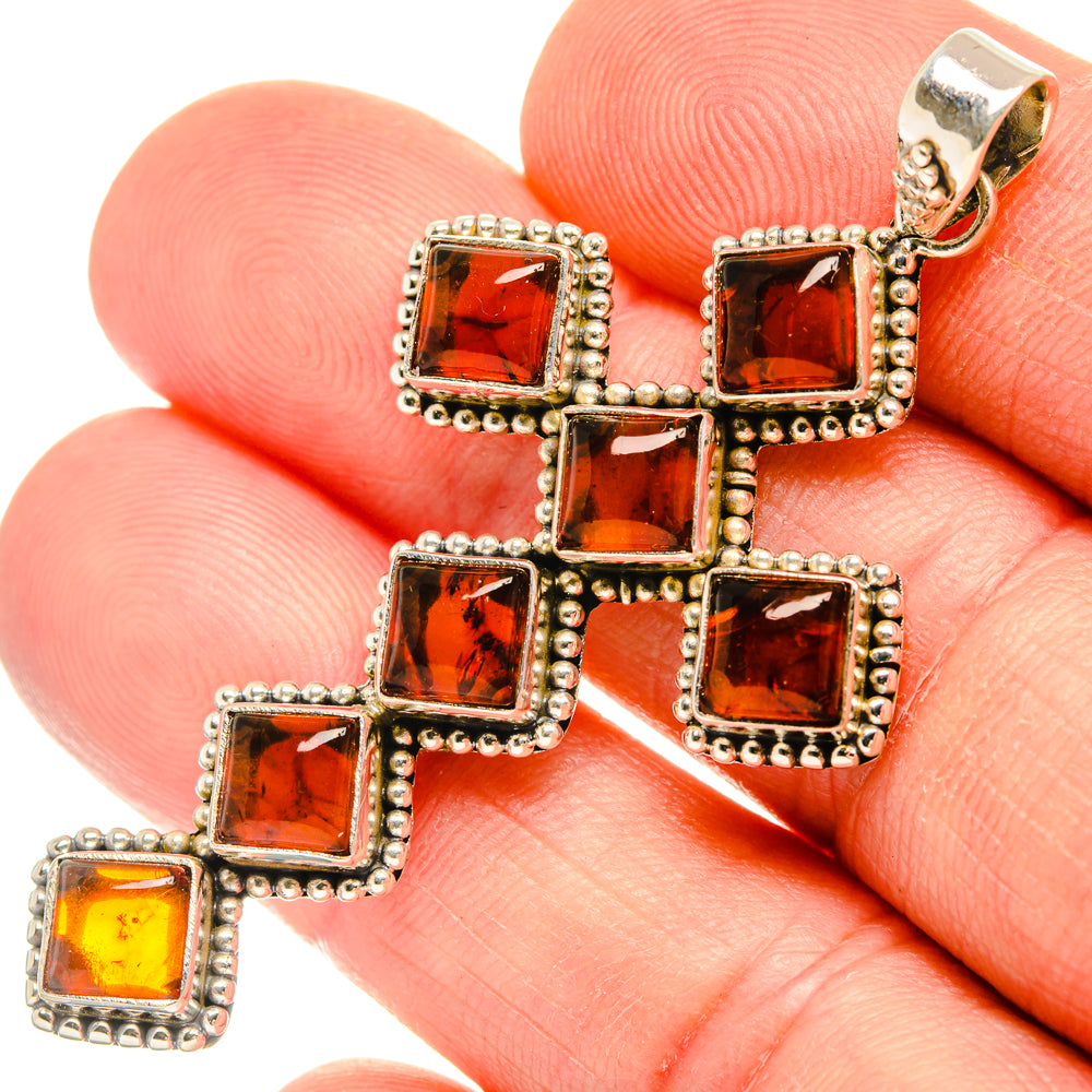 Baltic Amber Pendants handcrafted by Ana Silver Co - PD28258