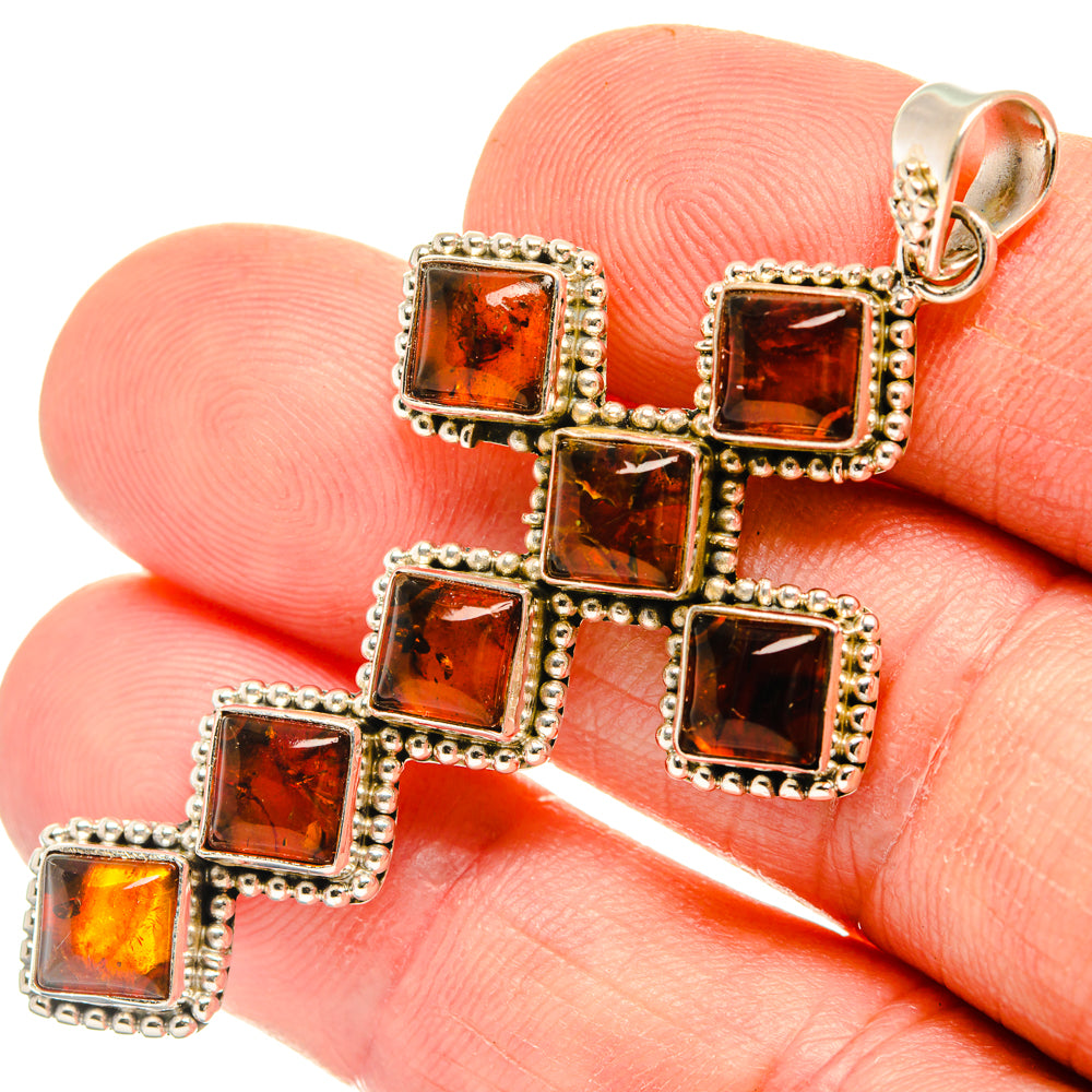 Baltic Amber Pendants handcrafted by Ana Silver Co - PD28259