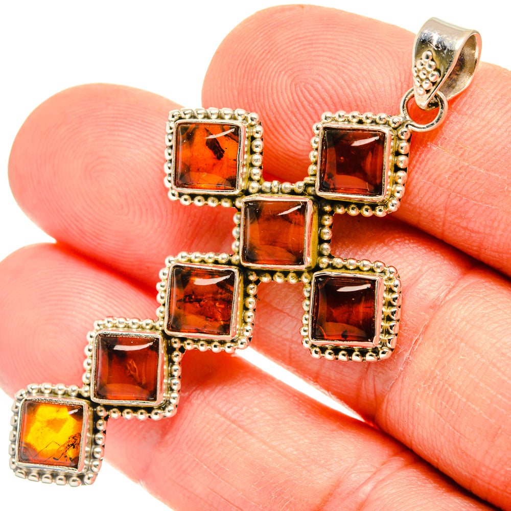 Baltic Amber Pendants handcrafted by Ana Silver Co - PD28261