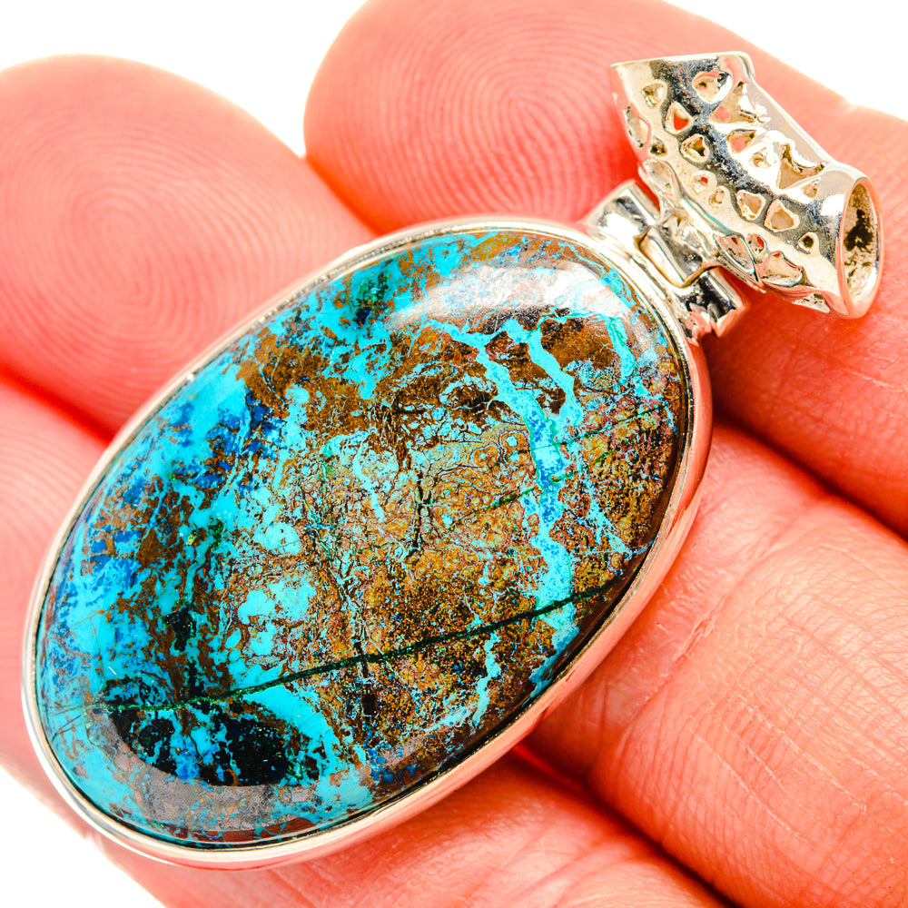 Shattuckite Pendants handcrafted by Ana Silver Co - PD28296