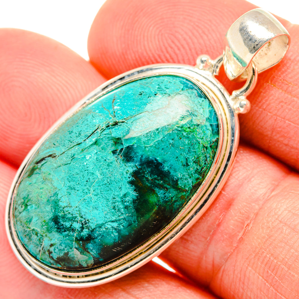 Chrysocolla Pendants handcrafted by Ana Silver Co - PD28298