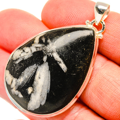 Chrysanthemum Stone Pendants handcrafted by Ana Silver Co - PD28307