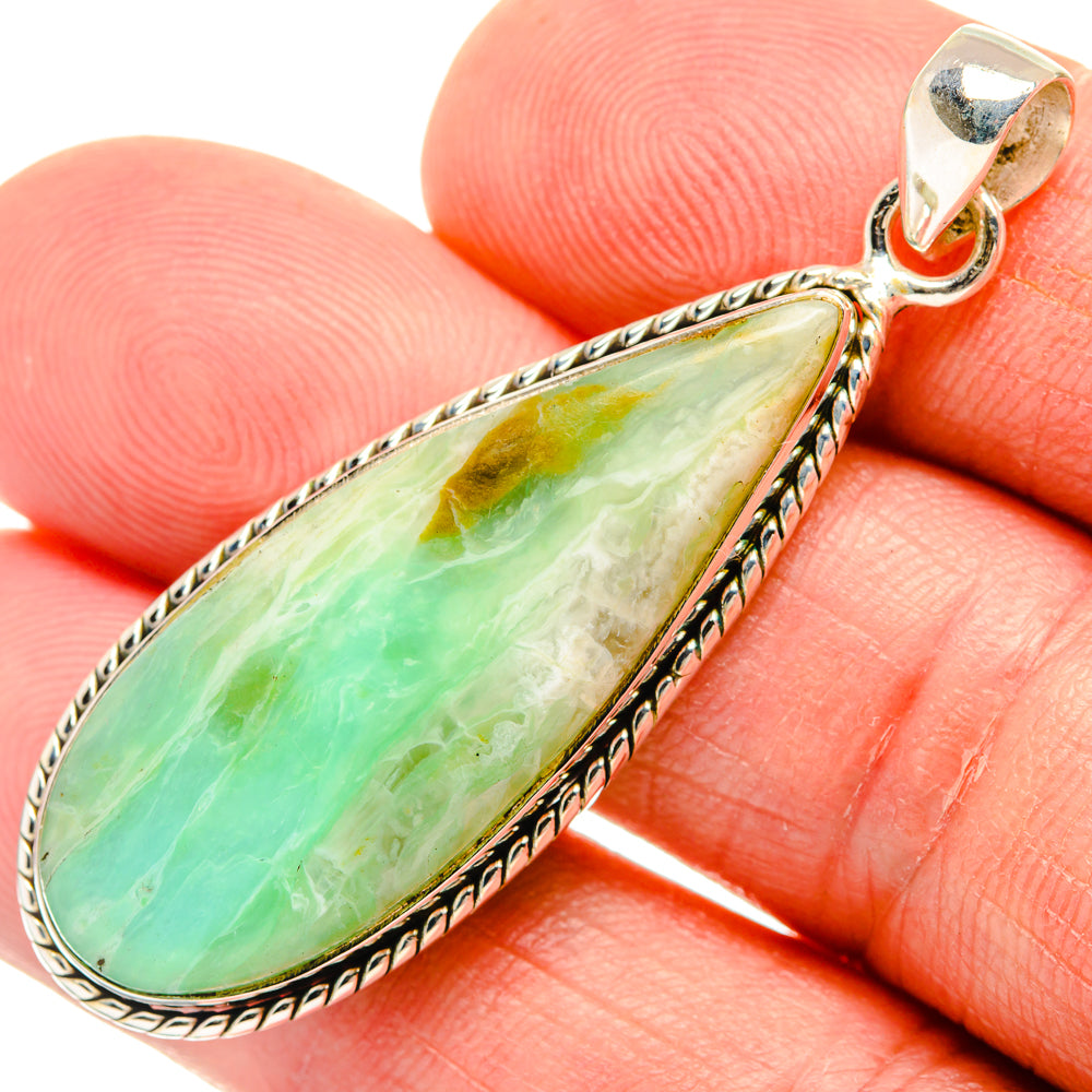 Peruvian Opal Pendants handcrafted by Ana Silver Co - PD28312