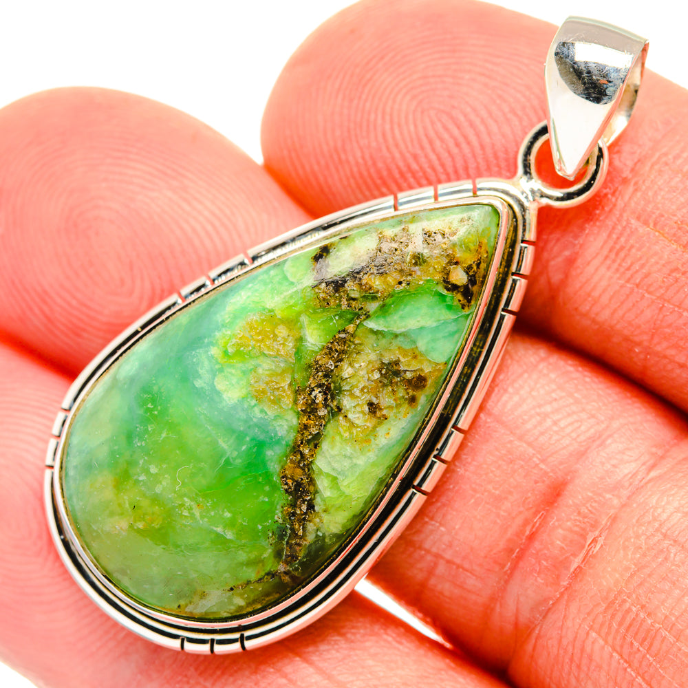 Peruvian Opal Pendants handcrafted by Ana Silver Co - PD28315