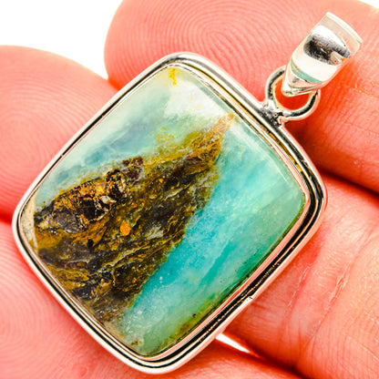 Peruvian Opal Pendants handcrafted by Ana Silver Co - PD28316