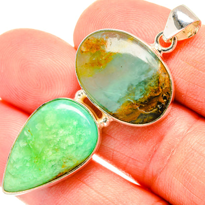 Peruvian Opal Pendants handcrafted by Ana Silver Co - PD28317