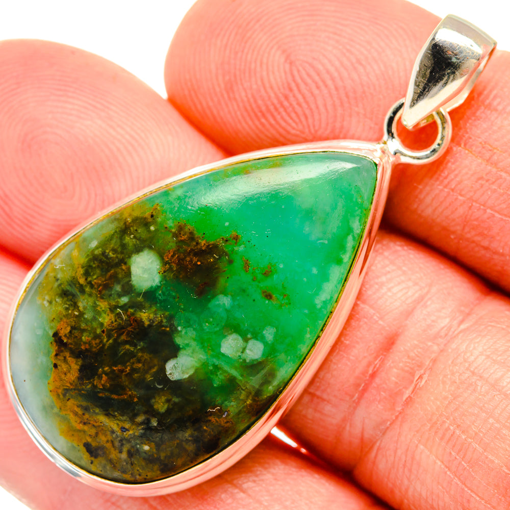 Peruvian Opal Pendants handcrafted by Ana Silver Co - PD28318