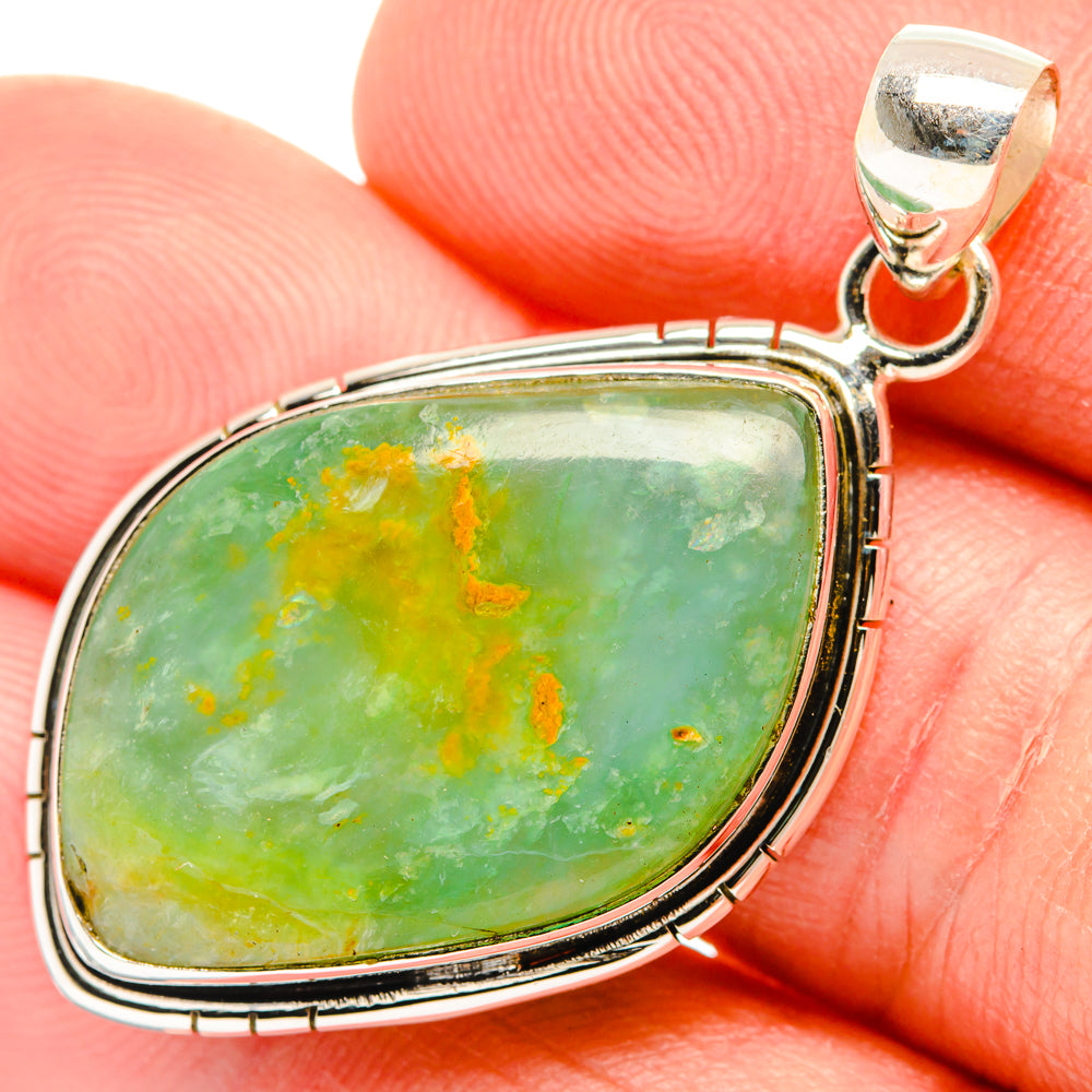 Peruvian Opal Pendants handcrafted by Ana Silver Co - PD28325