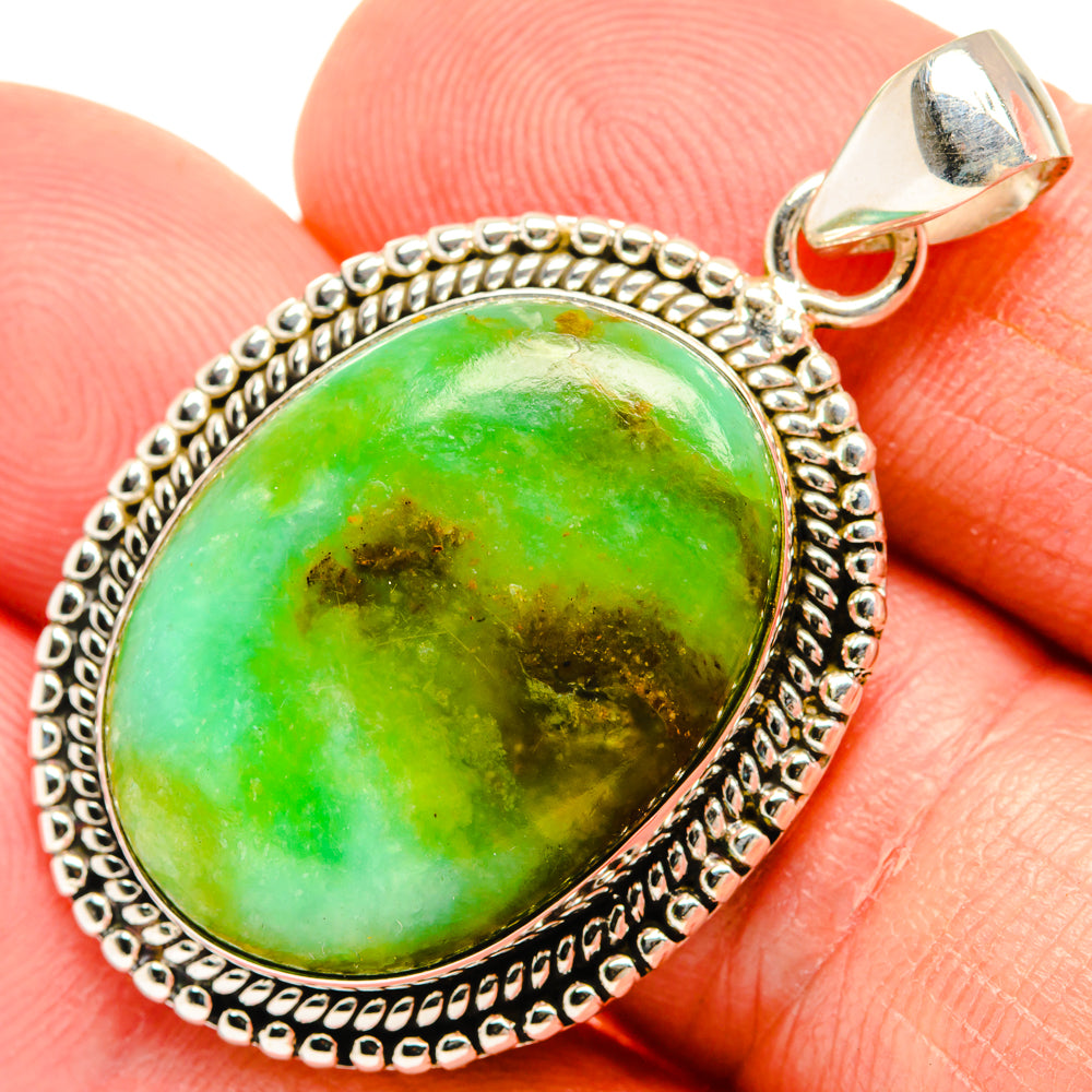 Peruvian Opal Pendants handcrafted by Ana Silver Co - PD28326
