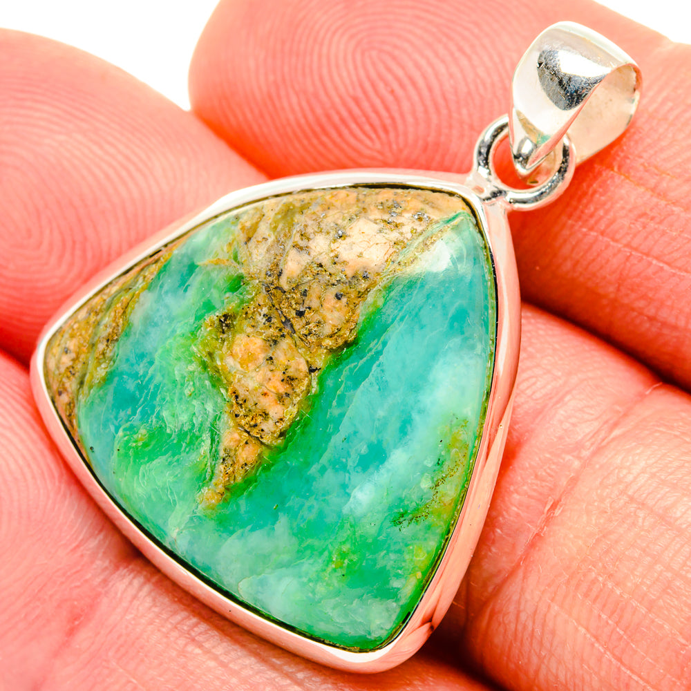 Peruvian Opal Pendants handcrafted by Ana Silver Co - PD28334