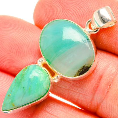 Peruvian Opal Pendants handcrafted by Ana Silver Co - PD28335