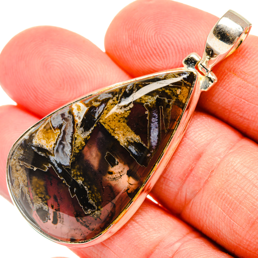 Turkish Tube Agate Pendants handcrafted by Ana Silver Co - PD28338