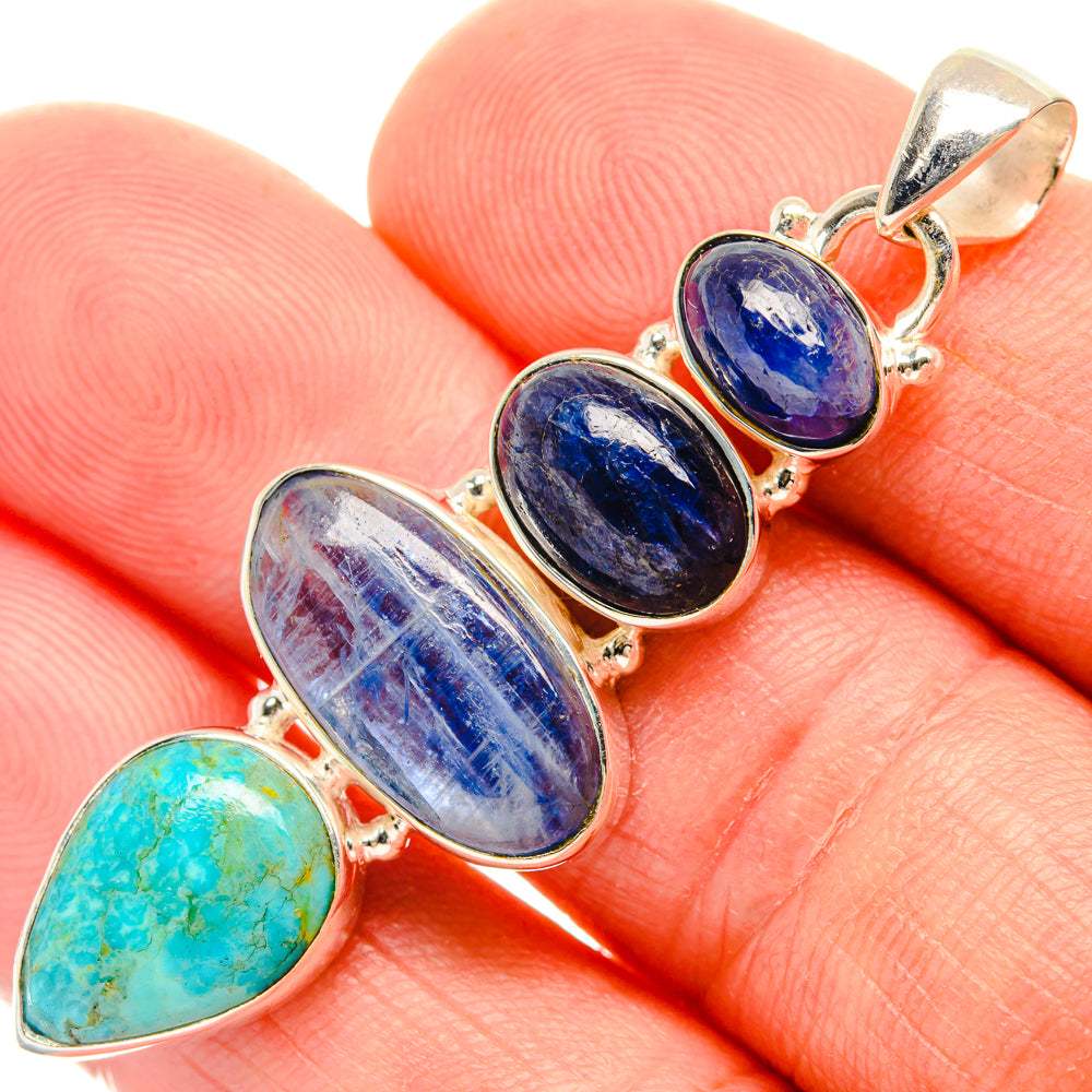 Kyanite Pendants handcrafted by Ana Silver Co - PD28346