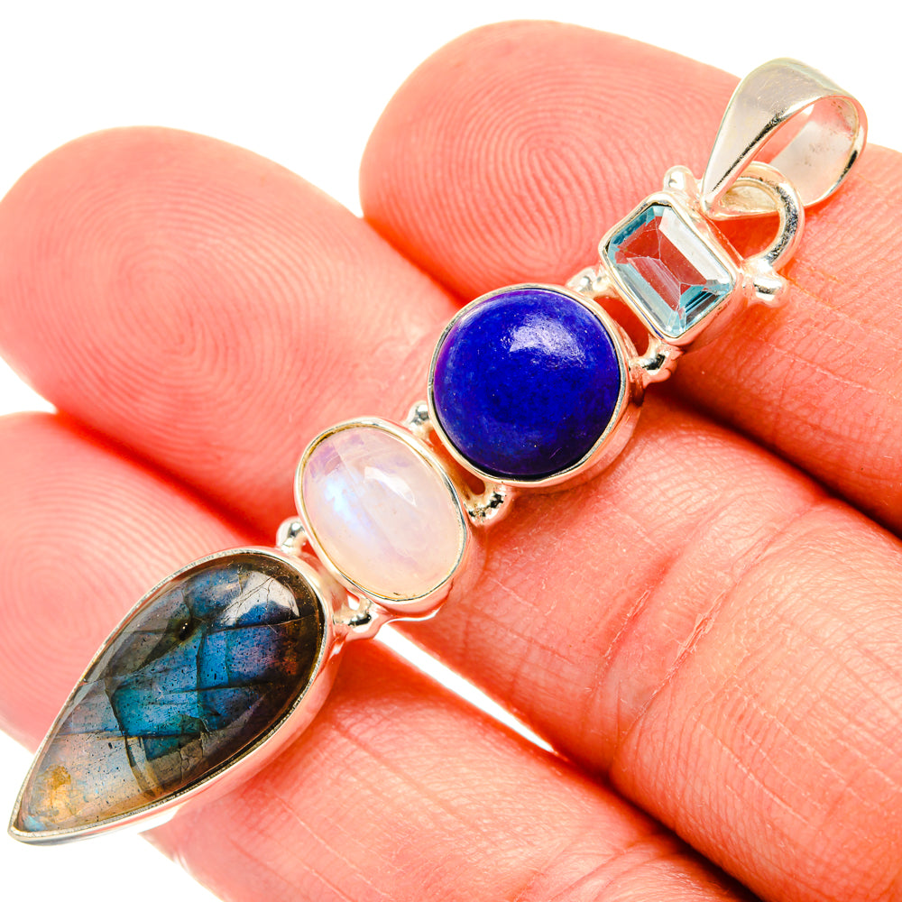 Labradorite Pendants handcrafted by Ana Silver Co - PD28363