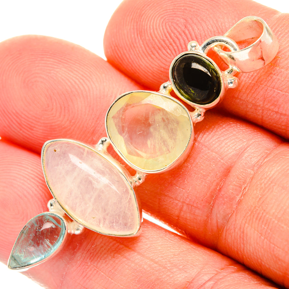 Rainbow Moonstone Pendants handcrafted by Ana Silver Co - PD28371