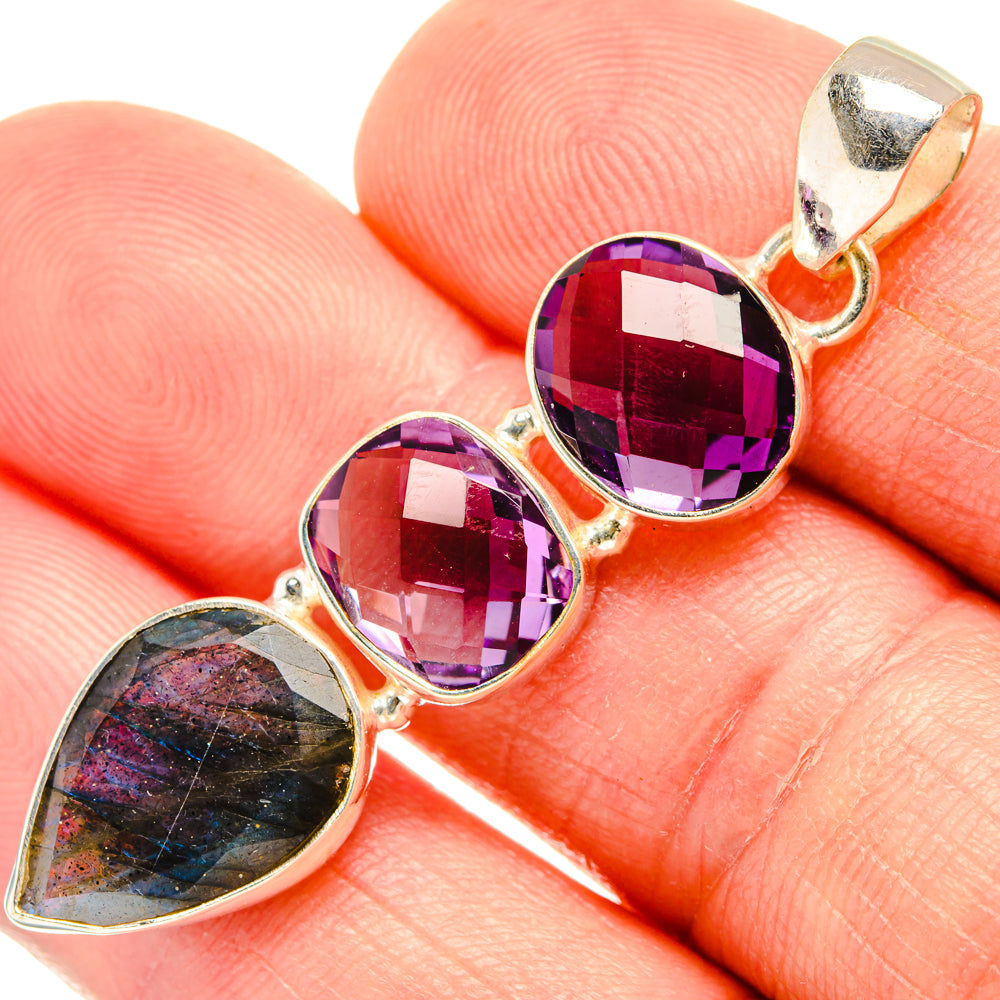 Labradorite Pendants handcrafted by Ana Silver Co - PD28373