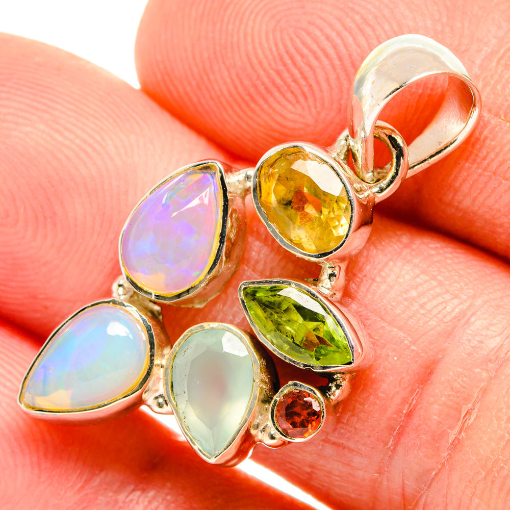 Ethiopian Opal Pendants handcrafted by Ana Silver Co - PD28384