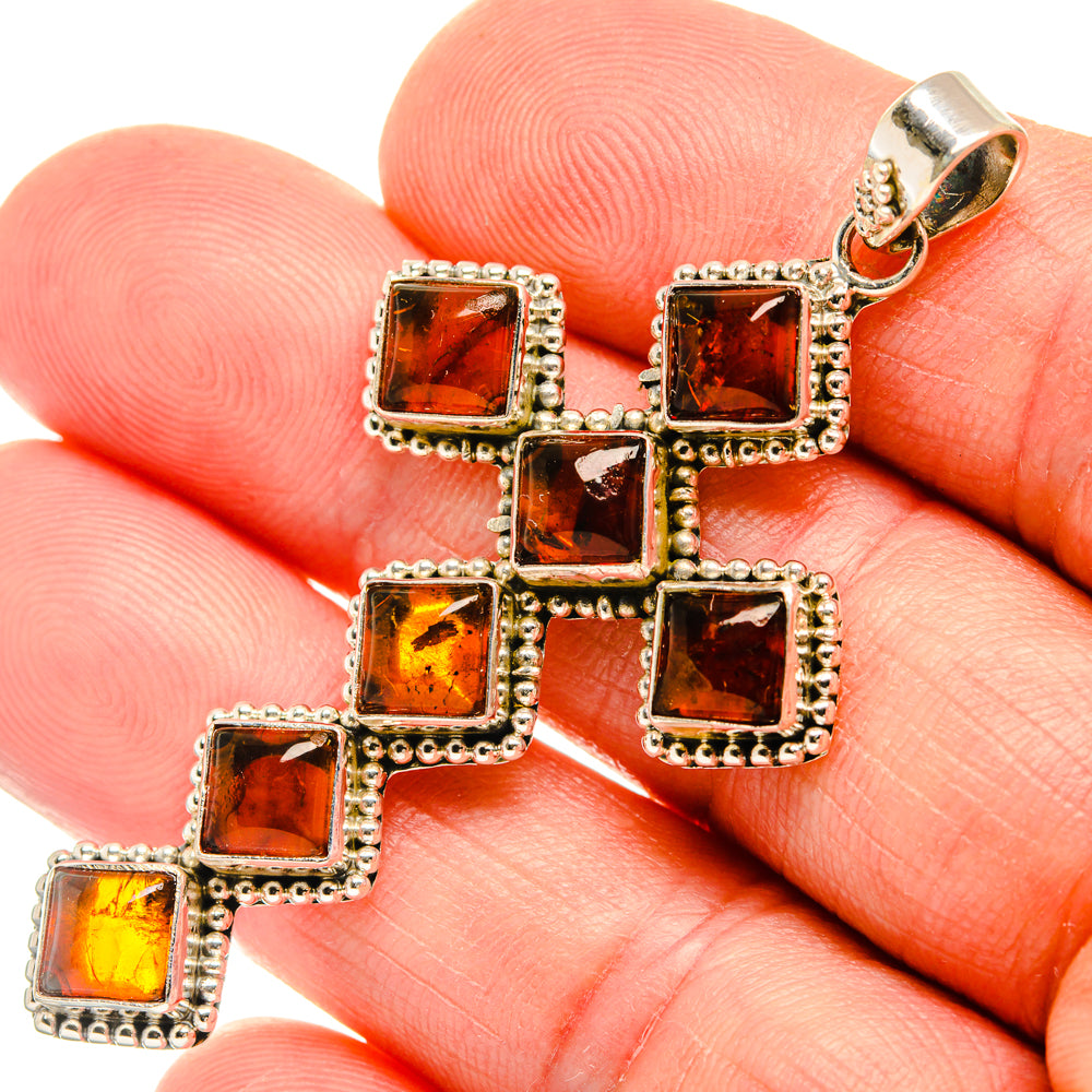 Baltic Amber Pendants handcrafted by Ana Silver Co - PD28394