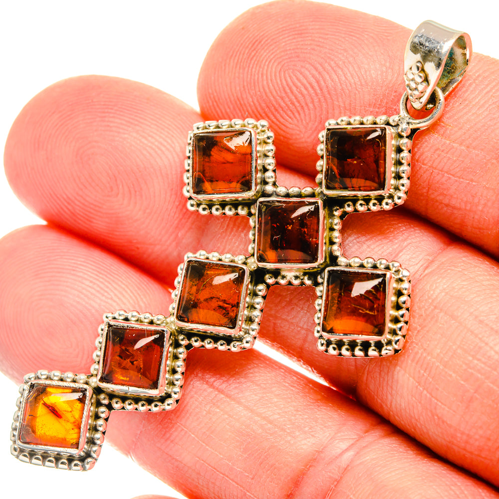 Baltic Amber Pendants handcrafted by Ana Silver Co - PD28396
