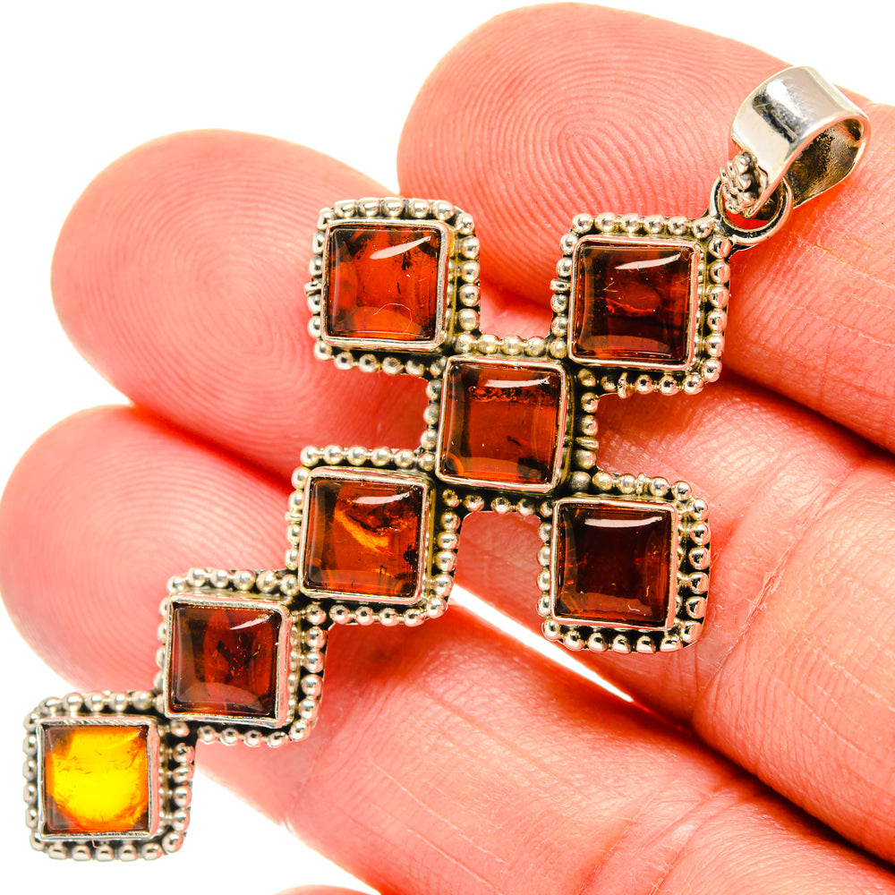 Baltic Amber Pendants handcrafted by Ana Silver Co - PD28397