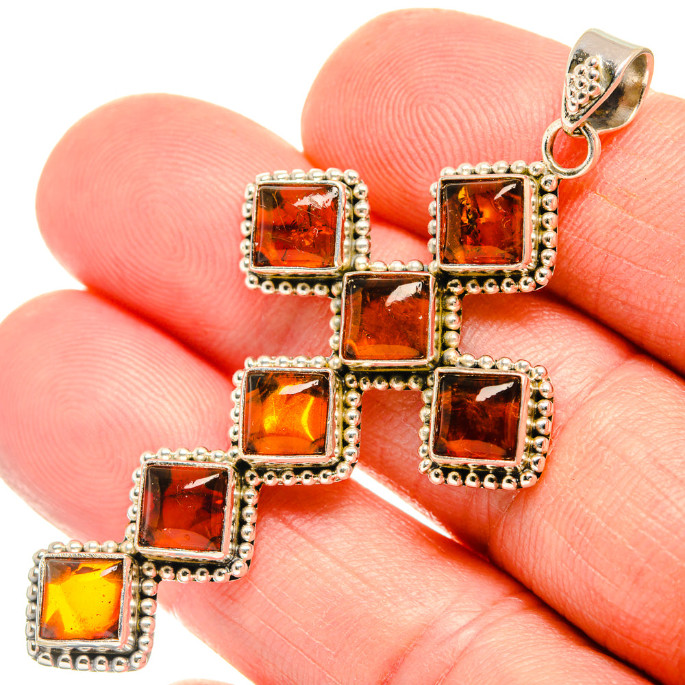 Baltic Amber Pendants handcrafted by Ana Silver Co - PD28399
