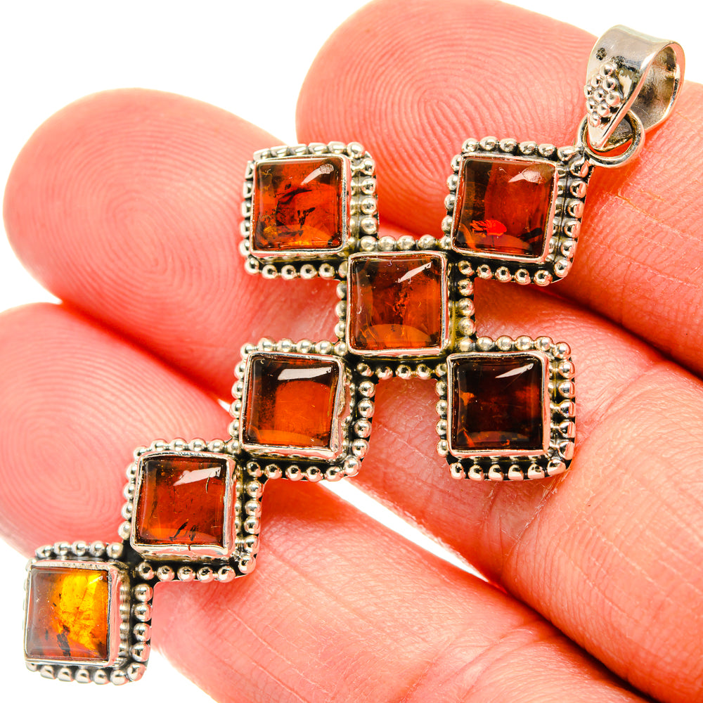 Baltic Amber Pendants handcrafted by Ana Silver Co - PD28401