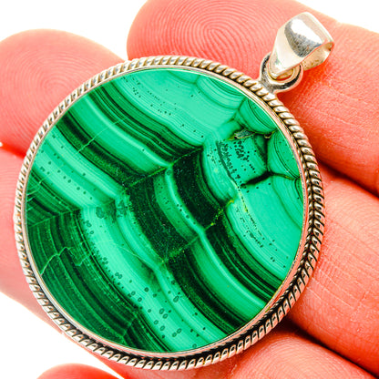 Malachite Pendants handcrafted by Ana Silver Co - PD28404