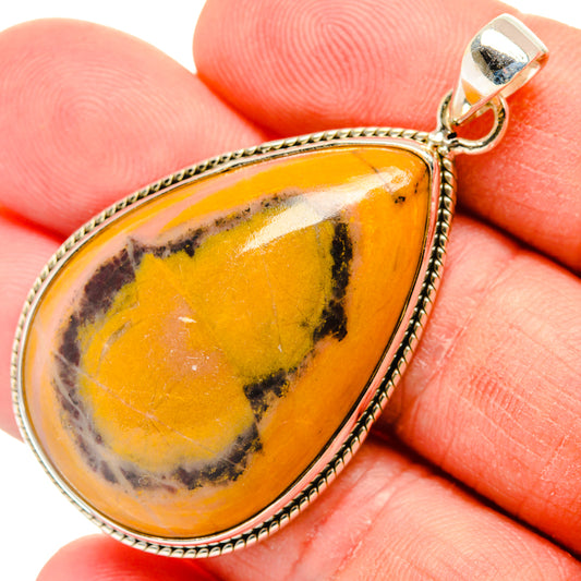 Bumble Bee Jasper Pendants handcrafted by Ana Silver Co - PD28408