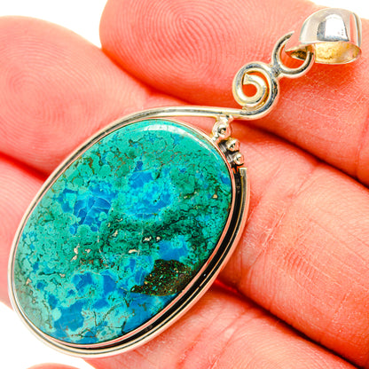 Chrysocolla Pendants handcrafted by Ana Silver Co - PD28415