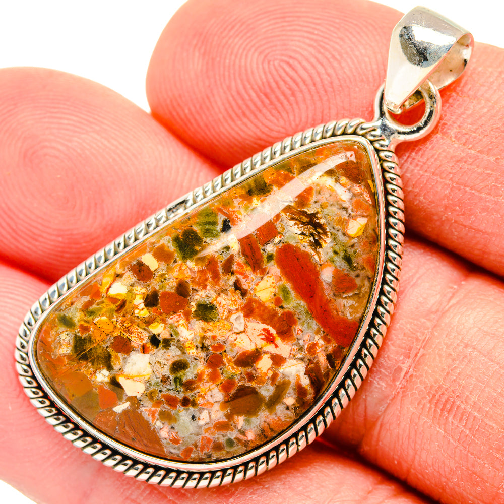 Ocean Jasper Pendants handcrafted by Ana Silver Co - PD28429