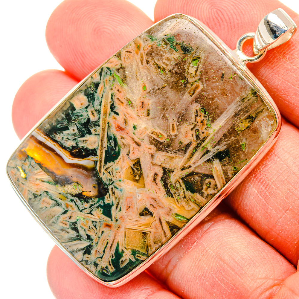 Turkish Tube Agate Pendants handcrafted by Ana Silver Co - PD28440