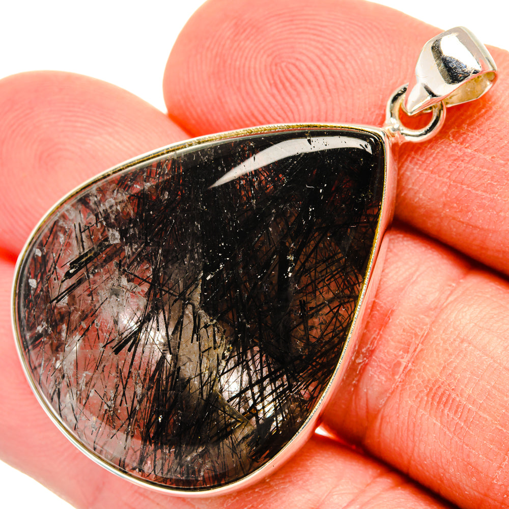 Tourmalinated Quartz Pendants handcrafted by Ana Silver Co - PD28447