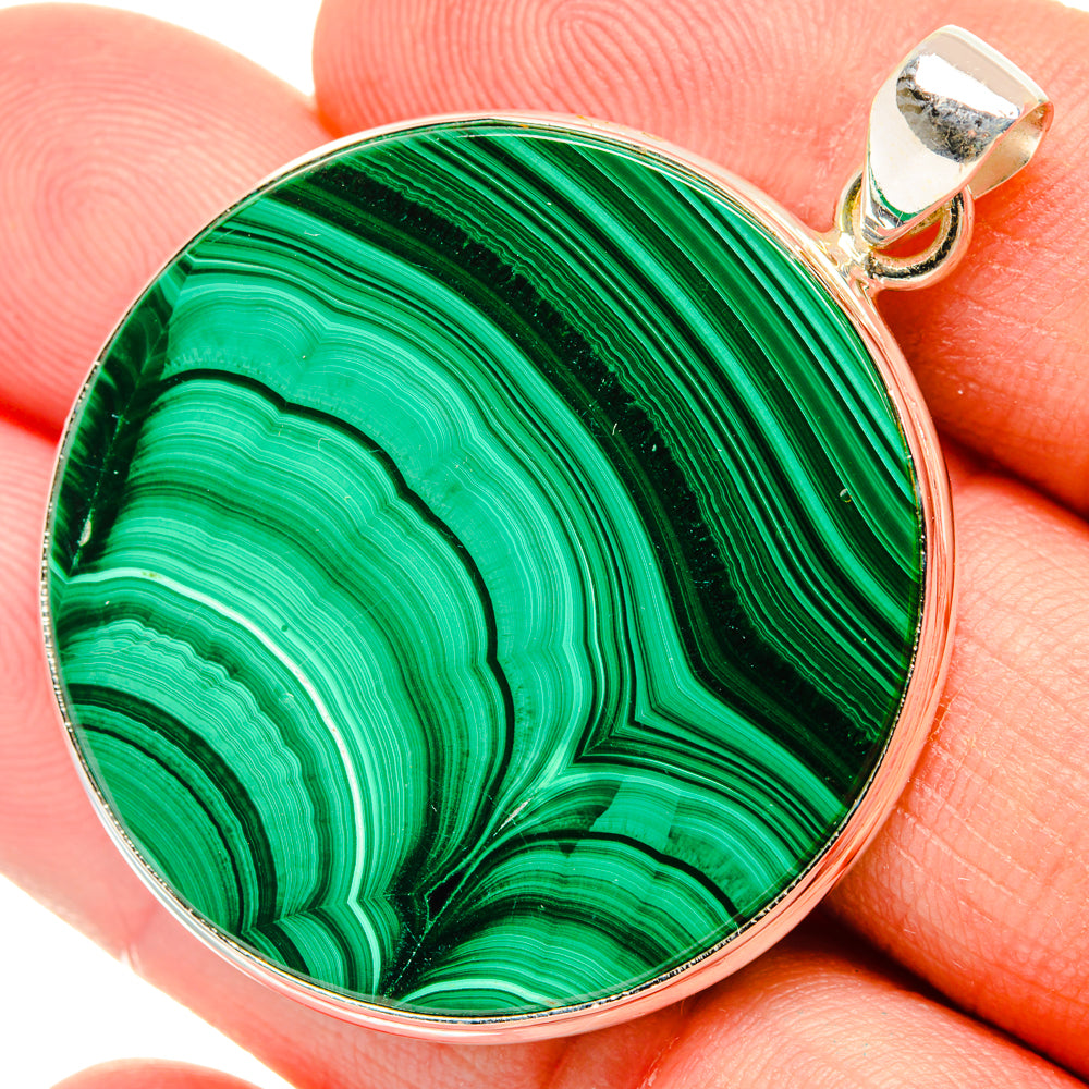 Malachite Pendants handcrafted by Ana Silver Co - PD28472