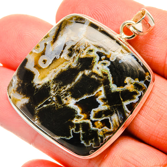 Turkish Tube Agate Pendants handcrafted by Ana Silver Co - PD28487