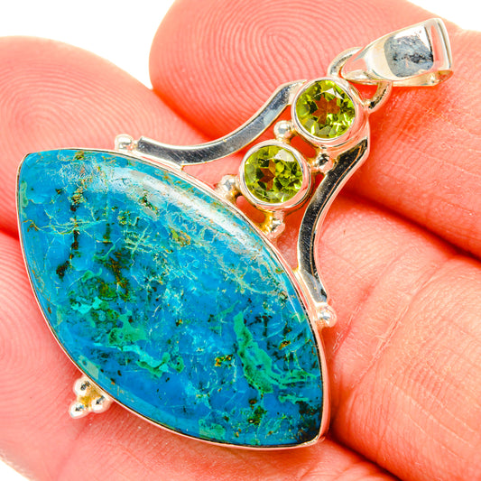 Chrysocolla Pendants handcrafted by Ana Silver Co - PD28488